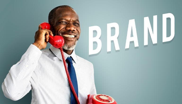 Business man on a call