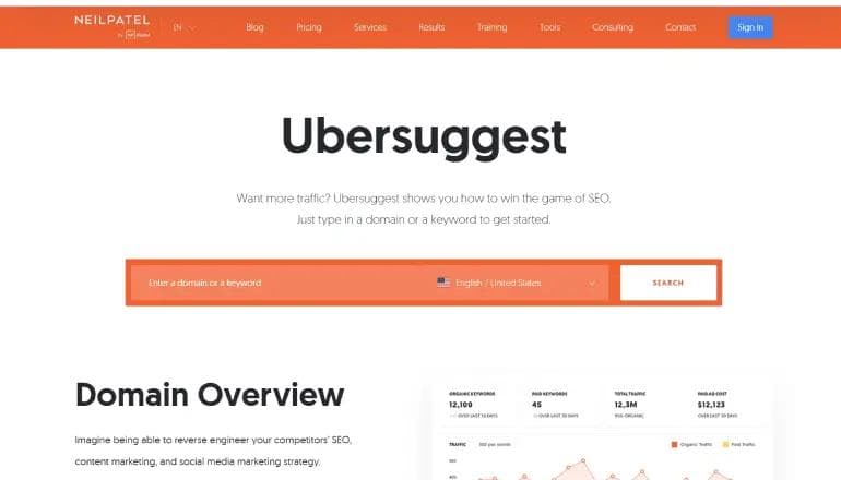 Ubersuggest